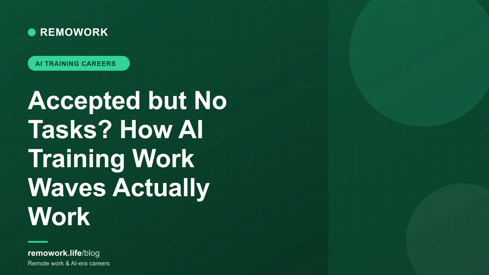 Accepted but No Tasks? How AI Training Work Waves Actually Work (2026) - Remote work article featured image
