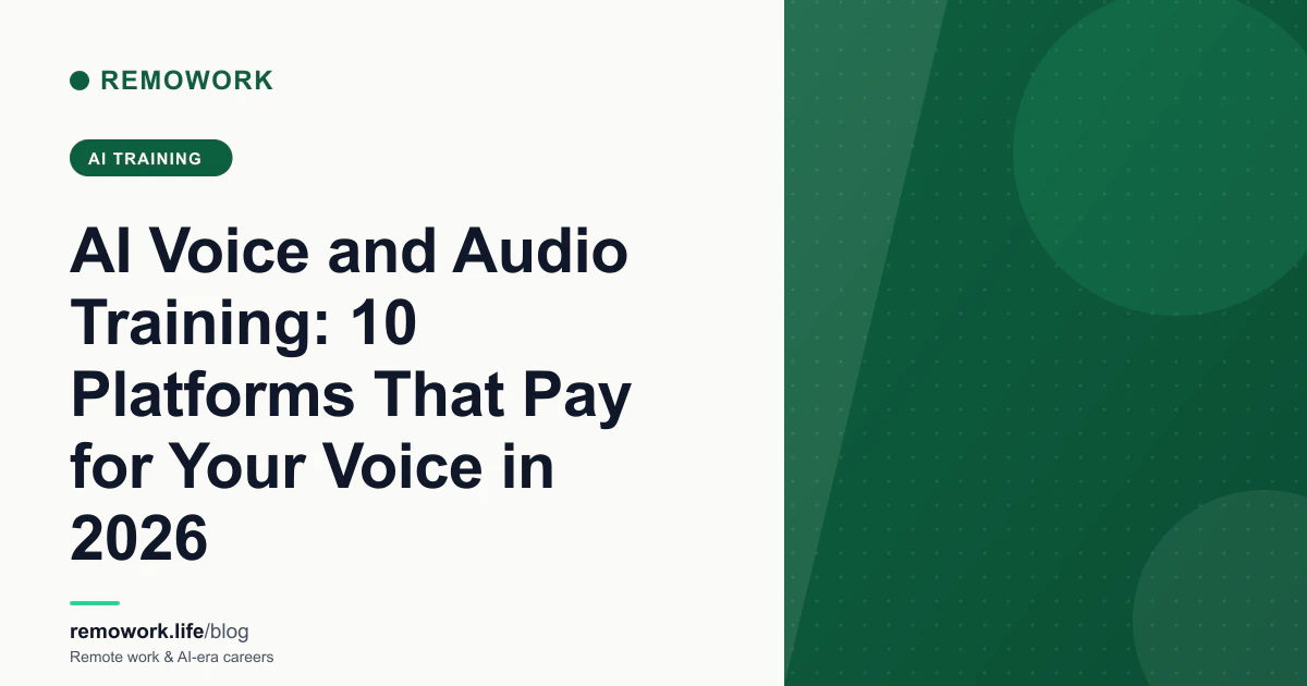 AI Voice and Audio Training: 10 Platforms That Pay for Your Voice in 2026