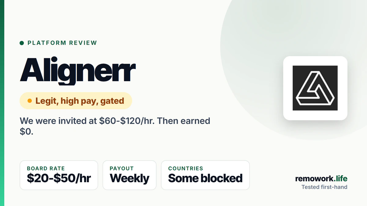 Alignerr Review 2026: Is It Legit, and What Does It Pay?