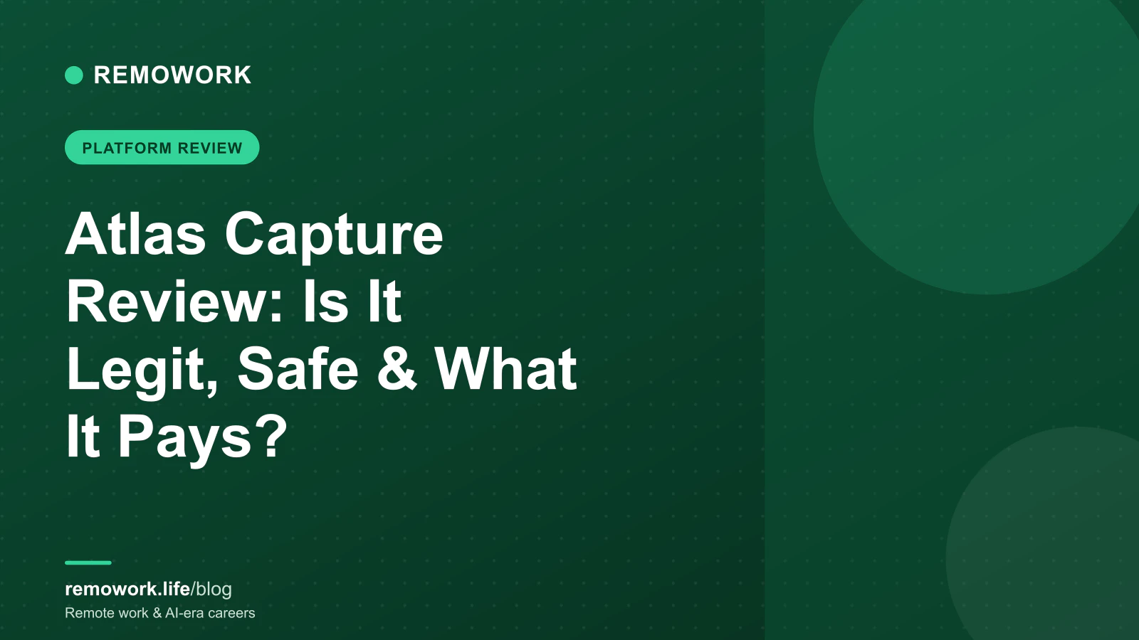 Atlas Capture Review (2026): Is It Legit, Safe & What It Pays?