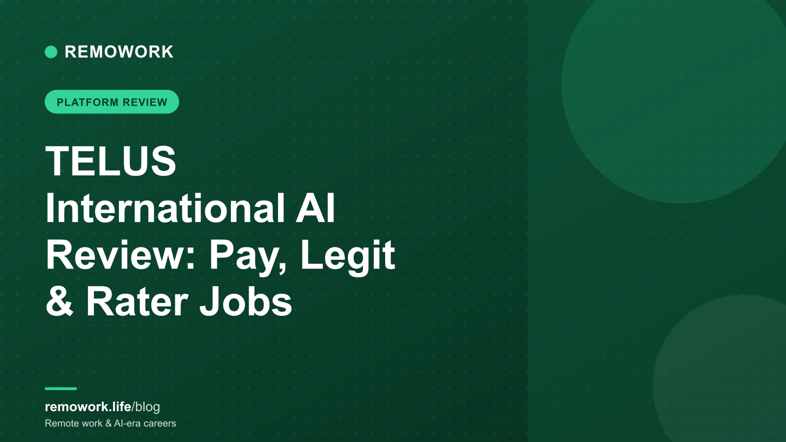 TELUS International AI Review (2026): Pay, Legit & Rater Jobs